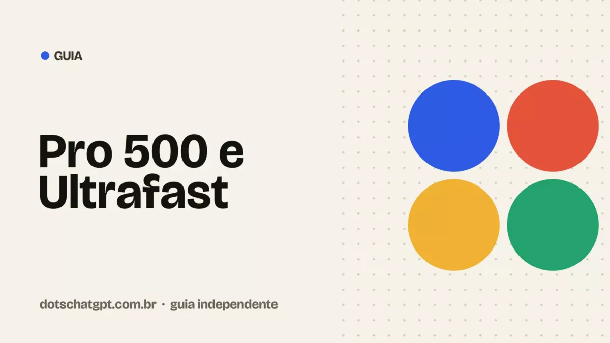 Ilustração do guia Dots: Pro 500 e Ultrafast