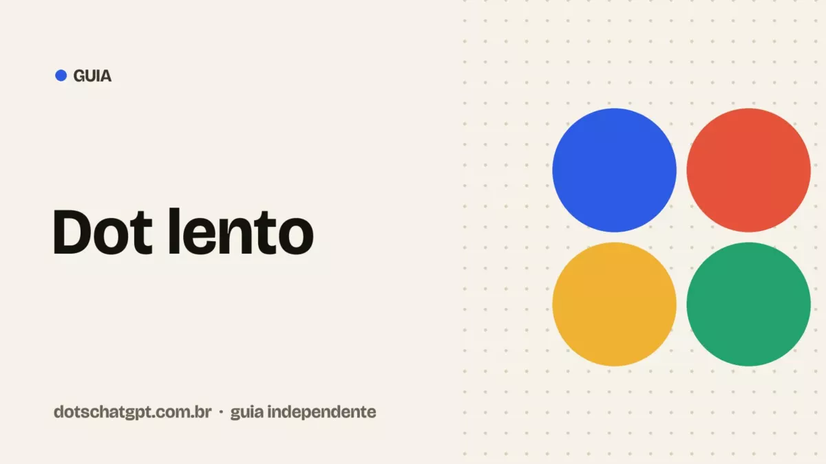 Ilustração do guia Dots: Dot lento