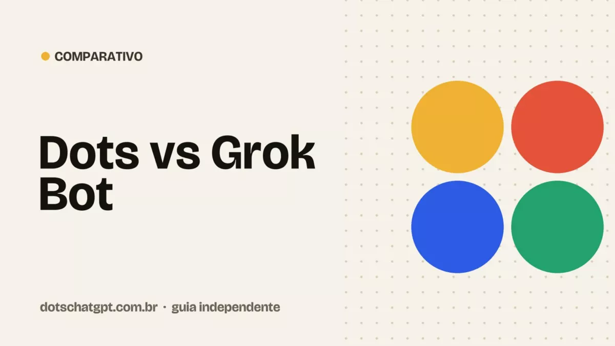 Ilustração do guia Dots: Dots vs Grok Bot