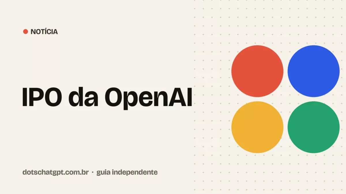 Ilustração do guia Dots: IPO da OpenAI